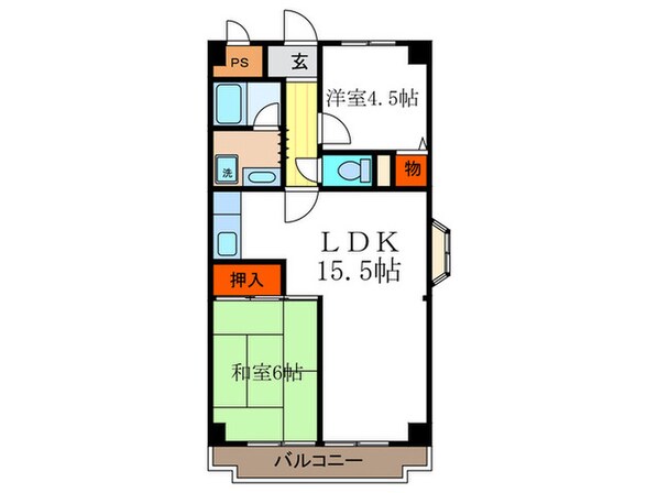 千代田マンション長岡京の物件間取画像